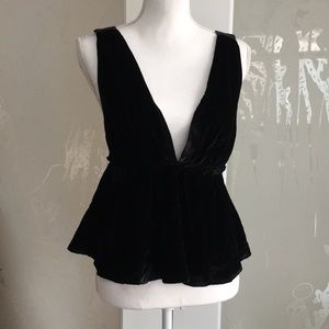 Free people velvet top